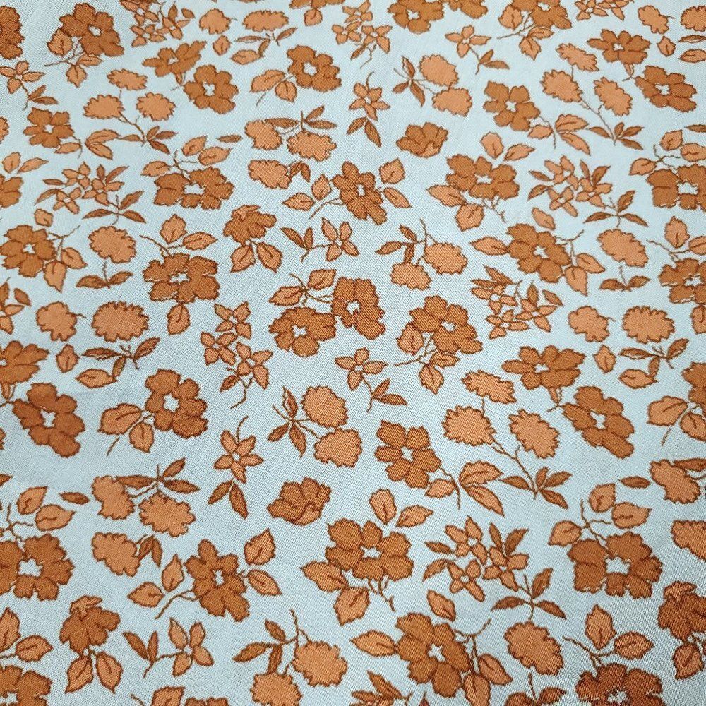 Madewell Fiore Floral Short Sleeve Cotton Wrap Dress Fiore Print Pale Dawn NWOT - Picture 9 of 10